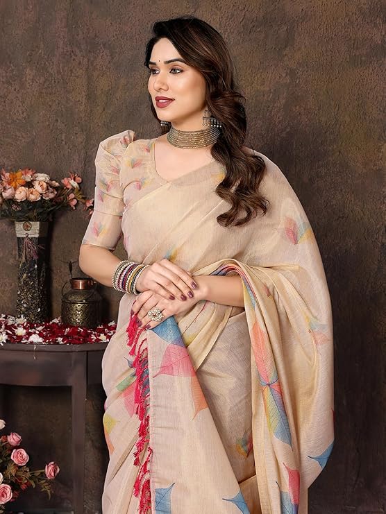 Yashika Women's Chanderi Saree
