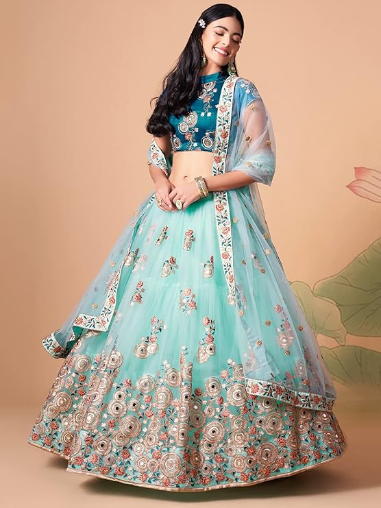Embroidered Semi-Stitched Bridal New Lehenga Choli