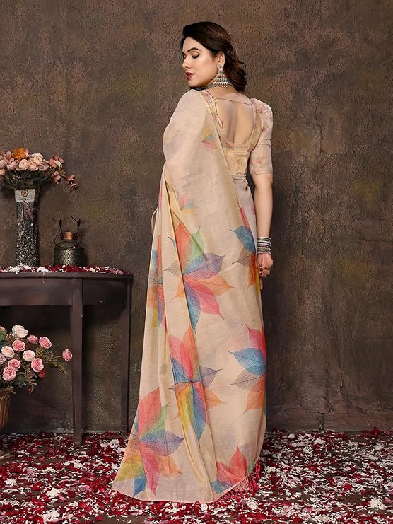 Yashika Women's Chanderi Saree