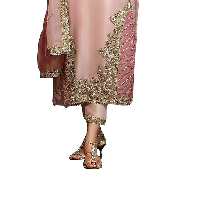 SHAFNUFAB Womens Net semi Stitched anarkali gown for women Ladies use anarkali gown for women wedding For Emboirdery anarkali gown set with dupatta And anarkaligown dress