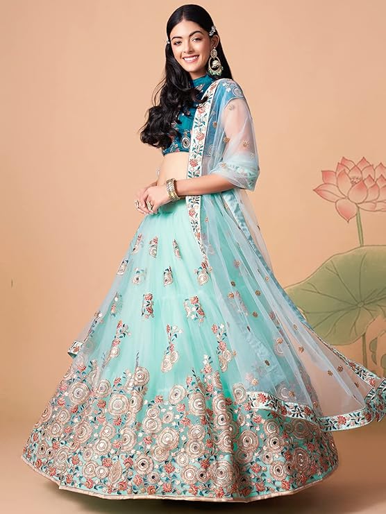 Embroidered Semi-Stitched Bridal New Lehenga Choli