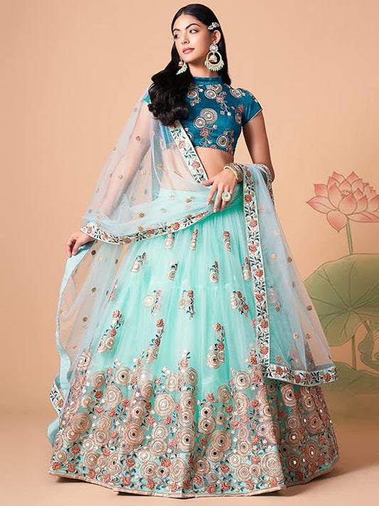 Embroidered Semi-Stitched Bridal New Lehenga Choli
