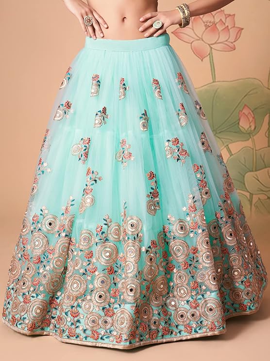 Embroidered Semi-Stitched Bridal New Lehenga Choli